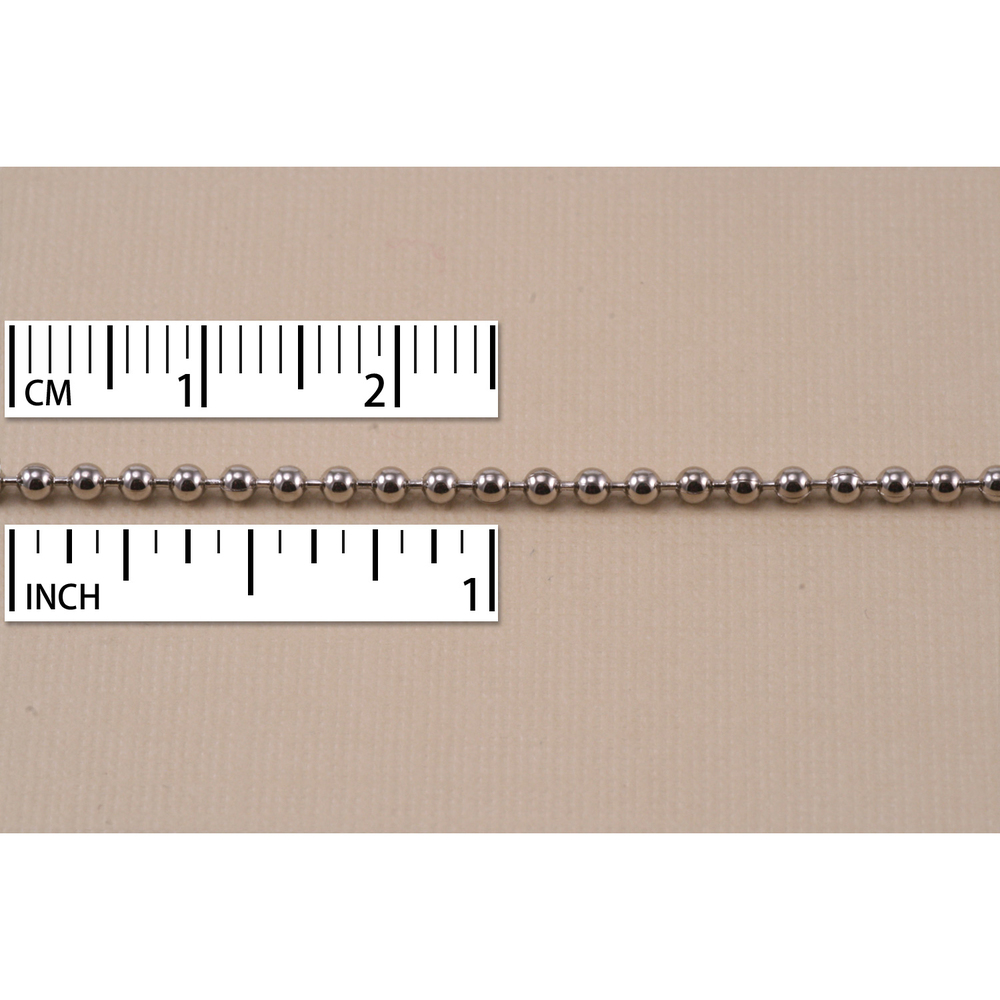 Chain & Clasps Nickel Ball Chain, by the Inch
